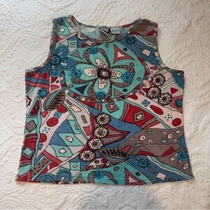 Take Two Vintage 90s Geometric Tank Top. Size: Large
100% Cotton. Boxy fit.
